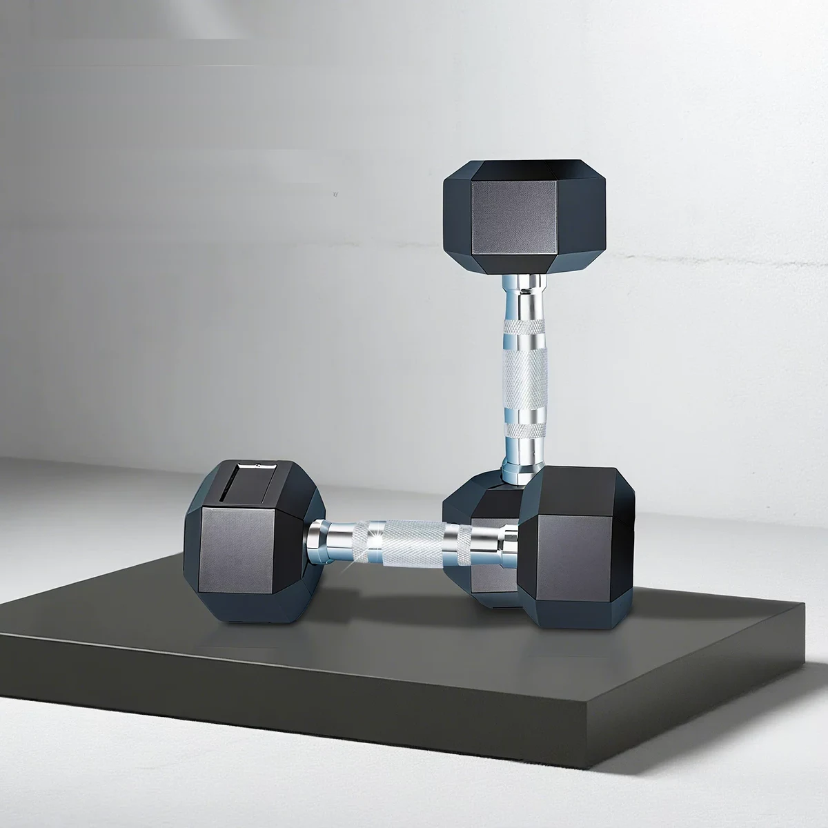 Rubber Dumbbells - detail view