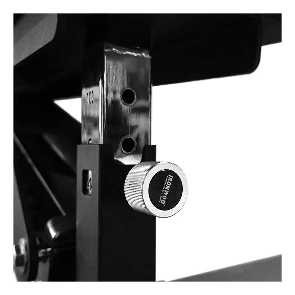 IRONWOD Heavy Adjustable Bench (Decline-Capable) - detail view
