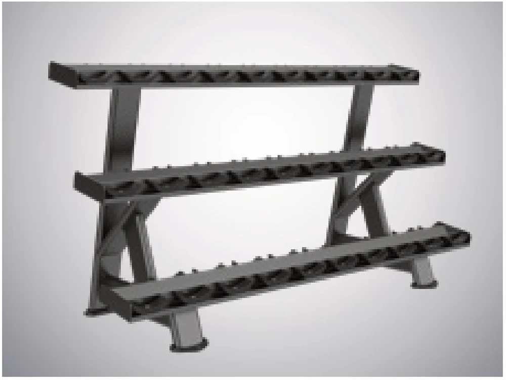 DHZ 3-Tier Dumbbell Rack (E7049)