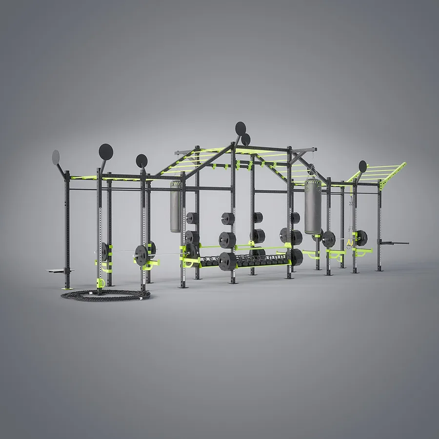 DHZ Fitness Rig (16 columns, undulating monkey bars) (E6205)