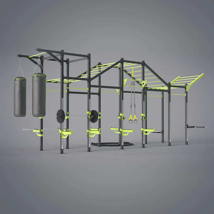 DHZ Fitness Rig (12 columns, undulating monkey bar) (E6208)