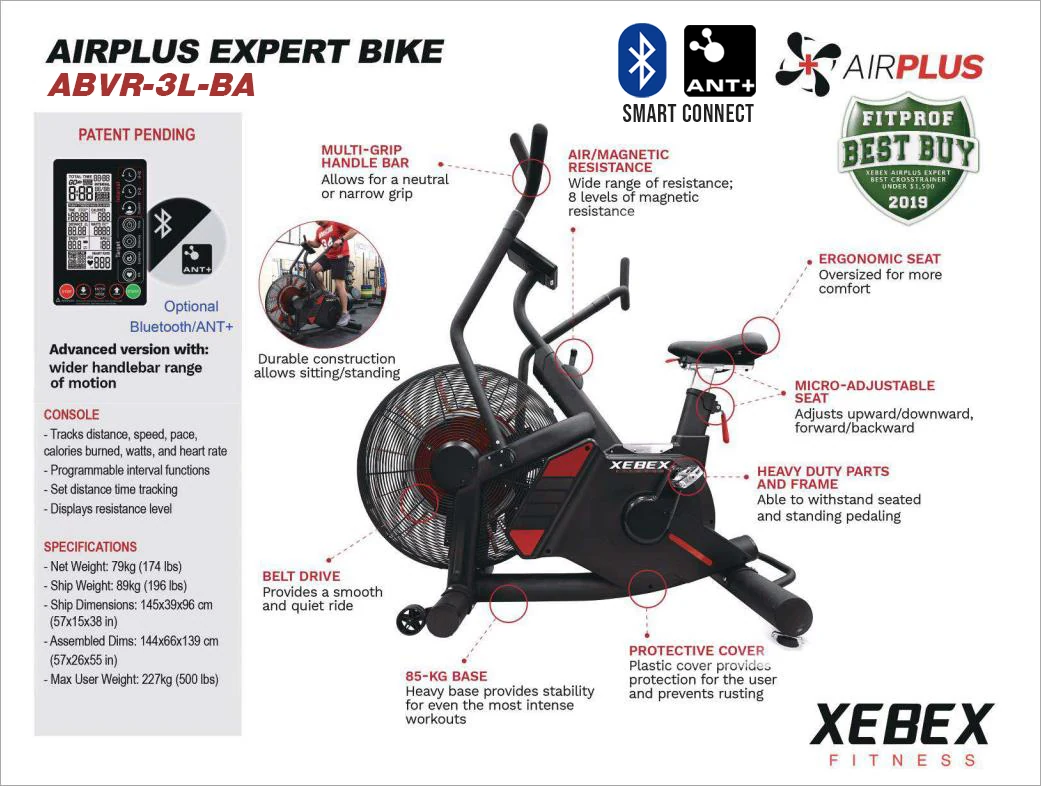 XEBEX AirPlus Expert Bike 3.0 - detail view